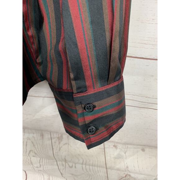 Cato‎ Button front shirt Woman 22W/24W Long Sleeve Striped Casual - Picture 5 of 6